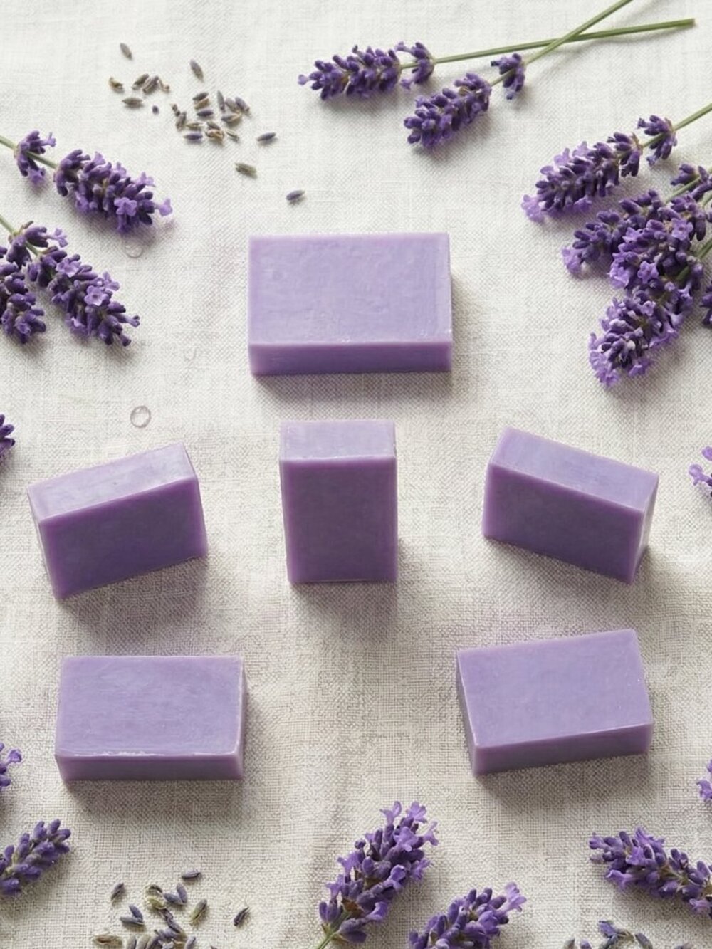 Lavender Heritage Block Hand Poured Goat Milk Soap Bar
